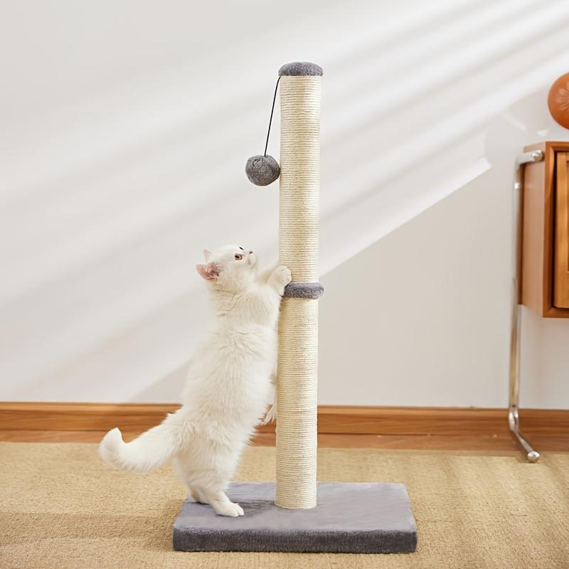 Sisal Cat Scratching Post with Hanging Ball Toy