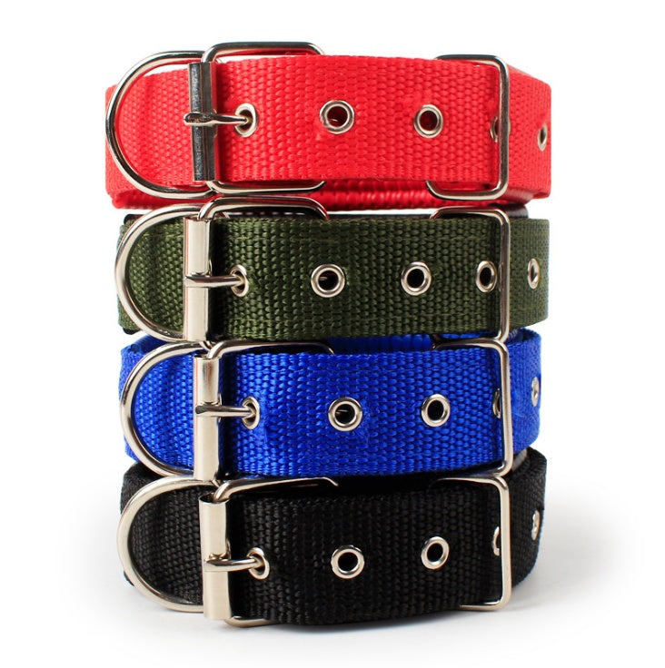 Adjustable Nylon Dog Collar with Soft Padded Lining