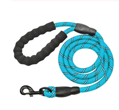 Reflective Nylon Dog Leash with Comfort Grip Handle