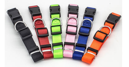Adjustable Nylon Dog Collar – Soft Durable Collar for Small to Large Dogs