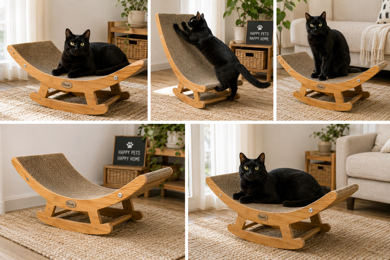 2-in-1 Rocking Cat Scratcher & Lounge