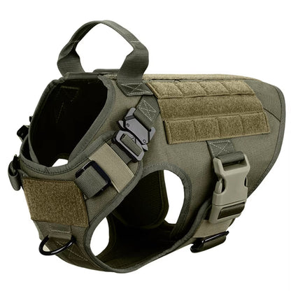 TrailGuard™ Tactical Dog Harness & Leash Set – Heavy Duty Adjustable Adventure Harness