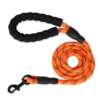 Reflective Nylon Dog Leash with Comfort Grip Handle
