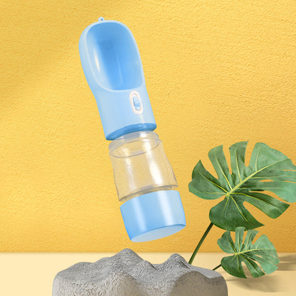 Portable Dog Travel Water Bottle with Drinking Bowl