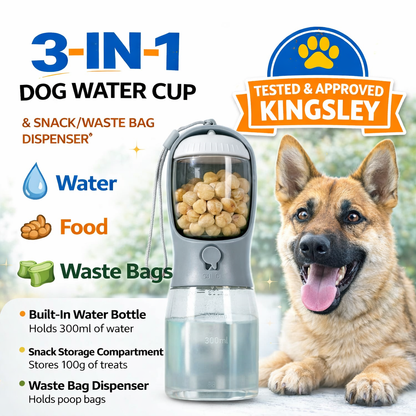 3-in-1 Dog Travel Bottle