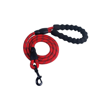 Reflective Nylon Dog Leash with Comfort Grip Handle