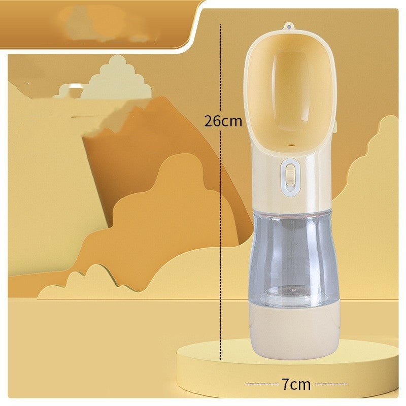 Portable Dog Travel Water Bottle with Drinking Bowl