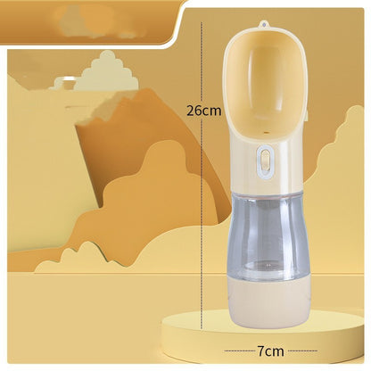 Portable Dog Travel Water Bottle with Drinking Bowl