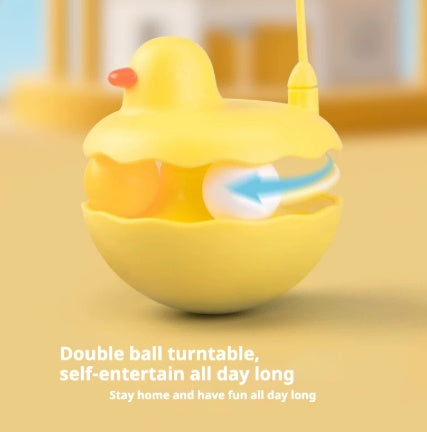 Interactive Duck Cat Teaser Toy – Feather Wand Toy for Indoor Cats