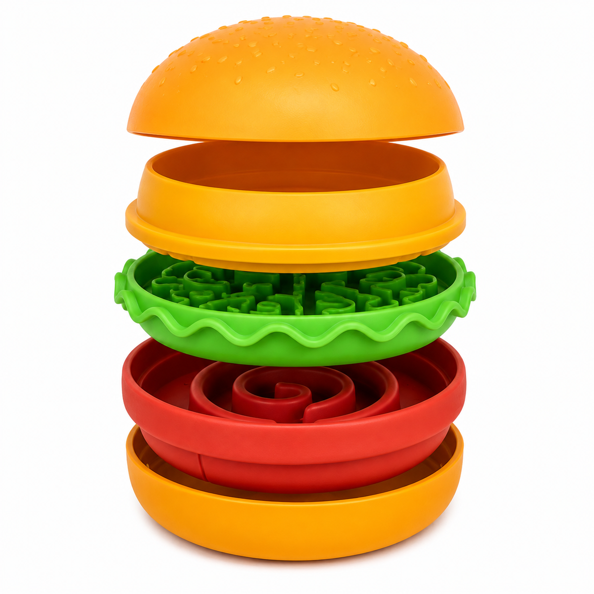 5-in-1 Burger Stack Pet Feeding Station