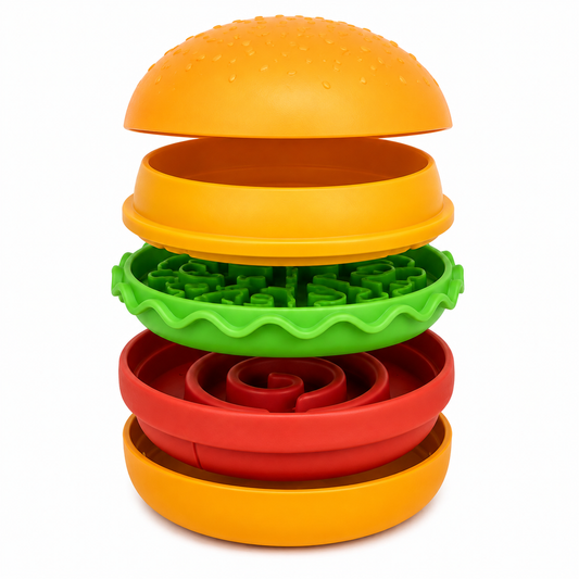 5-in-1 Burger Stack Pet Feeding Station