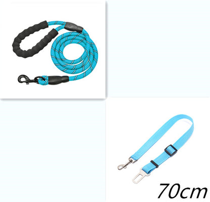 Reflective Nylon Dog Leash with Comfort Grip Handle