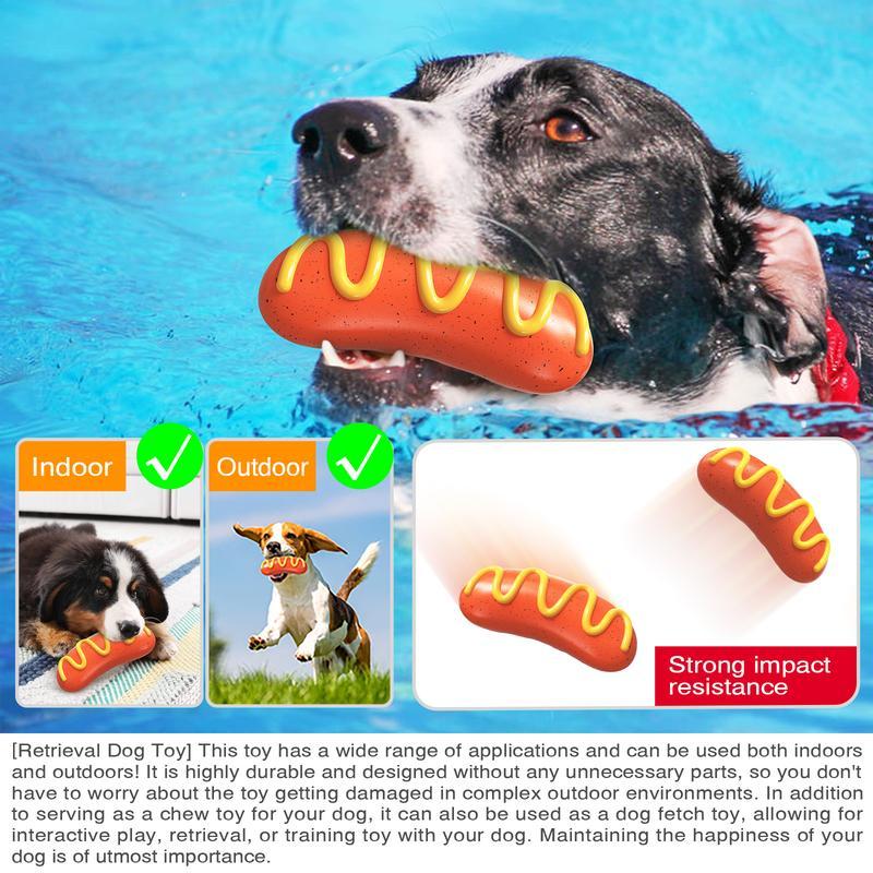Squeaky Sausage Dog Toy – Tough Chew for Aggressive Chewers