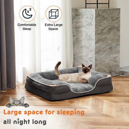 Orthopedic Memory Foam Pet Bed with Washable Cover