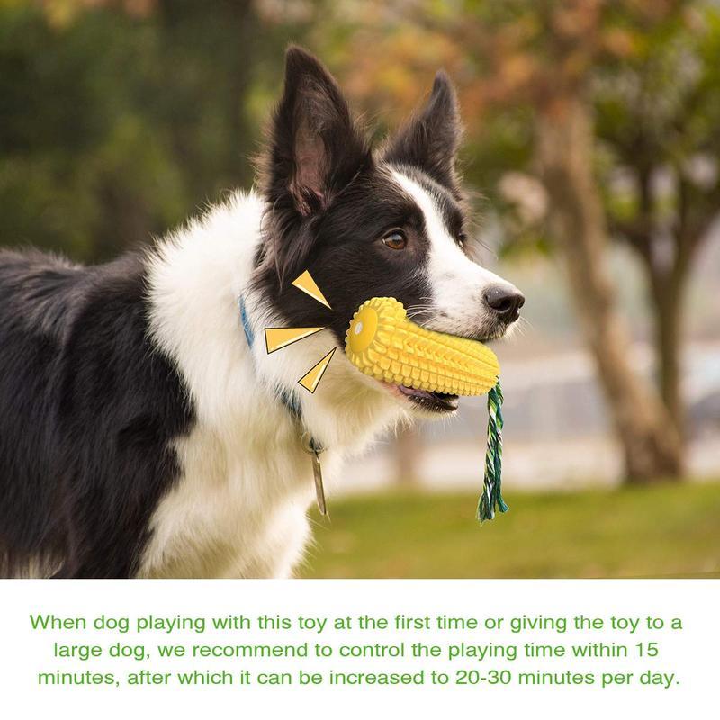 Corn-Shaped Squeak Toy – Durable Squeaky Toy for Aggressive Chewers