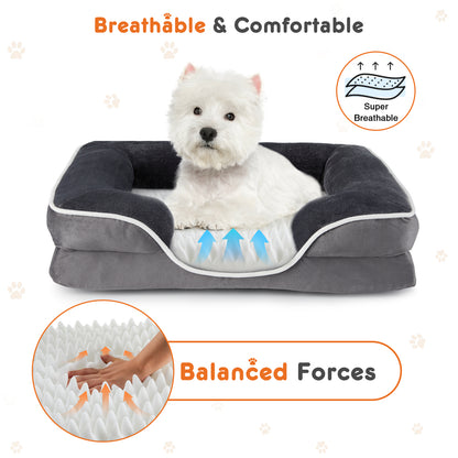 Orthopedic Memory Foam Pet Bed with Washable Cover