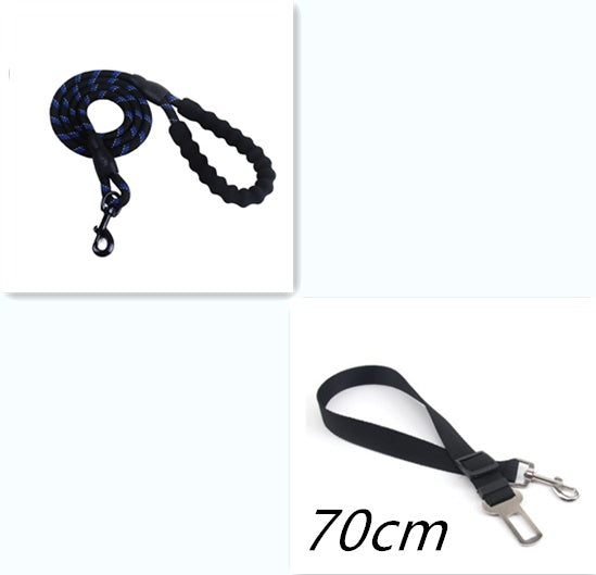 Reflective Nylon Dog Leash with Comfort Grip Handle