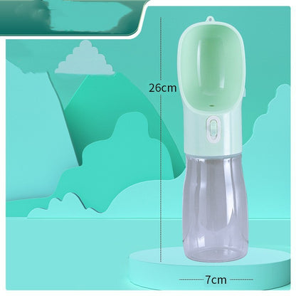 Portable Dog Travel Water Bottle with Drinking Bowl