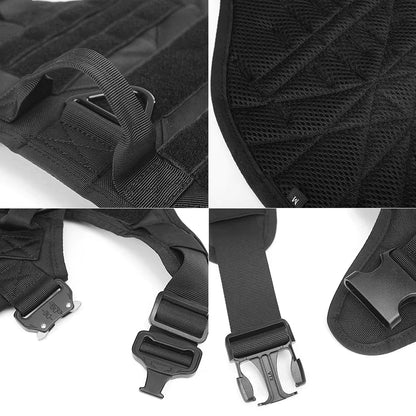TrailGuard™ Tactical Dog Harness & Leash Set – Heavy Duty Adjustable Adventure Harness