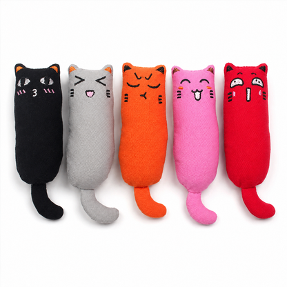 Funny Face Plush Cat Kicker Toy