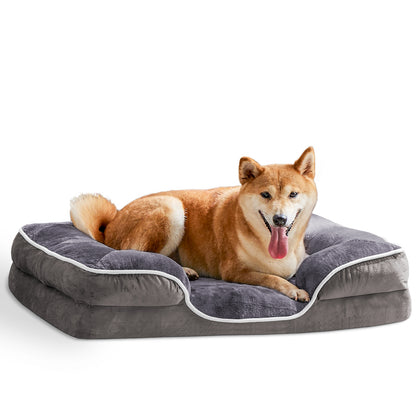 Orthopedic Memory Foam Pet Bed with Washable Cover