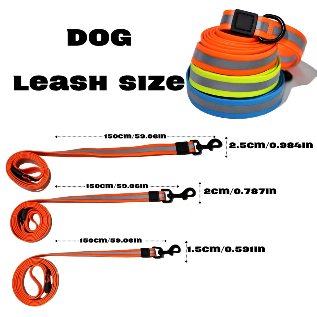 Reflective Waterproof Dog Leash – Durable Night Safety Walking Lead