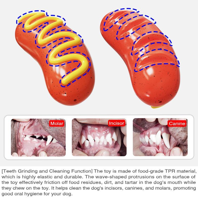 Squeaky Sausage Dog Toy – Tough Chew for Aggressive Chewers