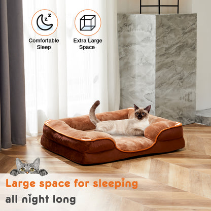 Orthopedic Memory Foam Pet Bed with Washable Cover