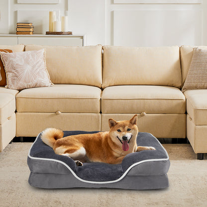 Orthopedic Memory Foam Pet Bed with Washable Cover
