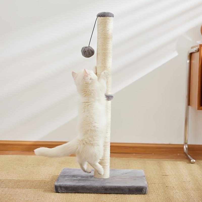 Sisal Cat Scratching Post with Hanging Ball Toy