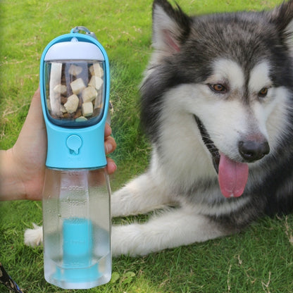 Portable Dog Travel Water Bottle with Waste Bag Dispenser – Leakproof Walking Bottle