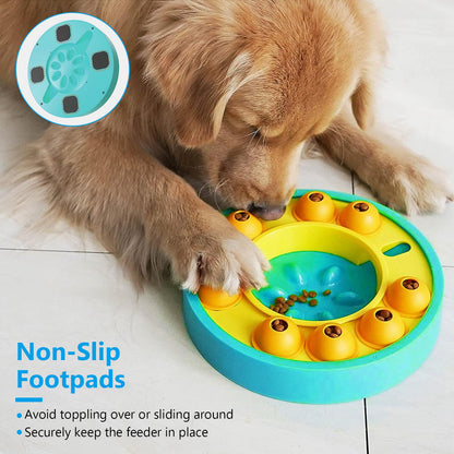 Slow Feeder Dog Puzzle Bowl – Interactive Dog Food Puzzle Toy for Mental Enrichment