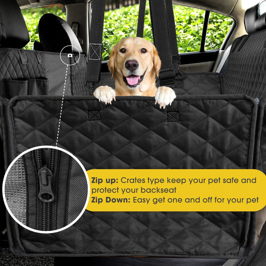 🚗 Waterproof Pet Car Seat Cover — Clean Seats, Happy Adventures!